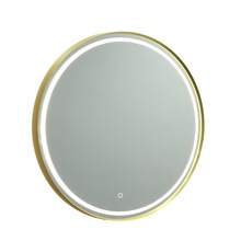 Artcraft AM351 - Reflections Collection Round Bathroom Mirror Brushed Brass