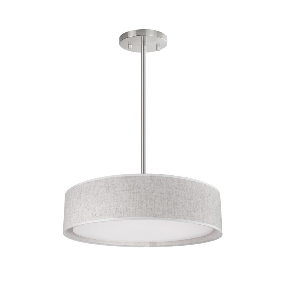 Dalton 16-in Beige LED Pendant