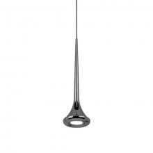 Kuzco Lighting Inc 402601BC-LED - Bach -Single 8W  LED Pendant with a Slender Trumpet Shape 