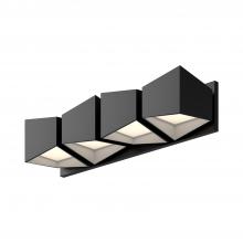  VL31224-BK/WH - Cubix 24-in Black/White LED Vanity