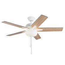  CF97552-WH-LKP - Erikson 52-in White FAN + LED KIT with Bulb Ceiling Fan