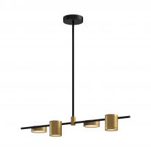  LP96840-BK/BG - Jayden 40-in Black/Brushed Gold LED Linear Pendant