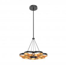 Kuzco Lighting Inc CH90826-BK/GD - Maestro 26-in Black/Gold LED Chandeliers