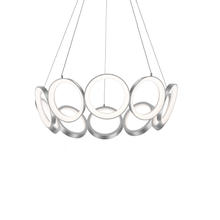  CH94829-AS - Oros 29-in Antique Silver LED Chandeliers