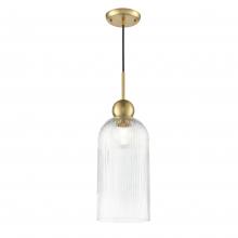  DVP37621BR-RIC - Hariette 17" Ribbed Pendant, Brass