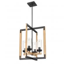  DVP38648EB+NW-CL - Okanagan 4 Light Pendant