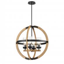  DVP38650EB+NW-CL - Okanagan 4 Light Orb Pendant