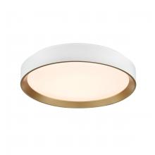  DVP40238GD+MW-5CCT - Hudson 15.25" LED Flush Mount