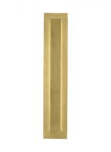 Visual Comfort & Co. Modern Collection 700OWASP93026DNBUNVSLFSP - Aspen Contemporary Dimmable LED 26 Outdoor Wall Sconce Light in a Natural Brass/Gold Colored Finish
