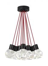 Visual Comfort & Co. Modern Collection 700TDKIRAP11RB-LED922 - Modern Kira Dimmable LED Ceiling Pendant Light in a Black Finish