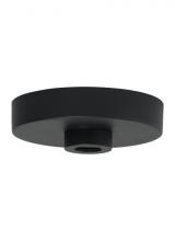 Visual Comfort & Co. Modern Collection 700SHLCNPY5MBK - Modern Line-Voltage Shallow Canopy in a Matte Black Finish