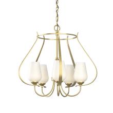 Hubbardton Forge - Canada 103045-SKT-86-GG0303 - Flora 5 Arm Chandelier