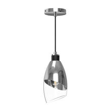 Alora Lighting PD587105CHCL - Capri 5-in Chrome/Clear Glass 1 Light Pendant