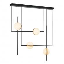  LP302004MBBG-UNV - Tagliato 40-in Matte Black/Brushed Gold LED Linear Pendant