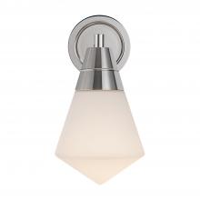 Alora Lighting WV348106PNOP - Willard 6-in Polished Nickel/Opal Matte Glass 1 Light Wall/Vanity