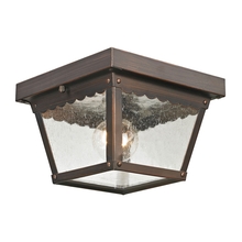  9102EF/70 - Thomas - Springfield 8'' Wide 1-Light Outdoor Flush Mount - Hazelnut Bronze