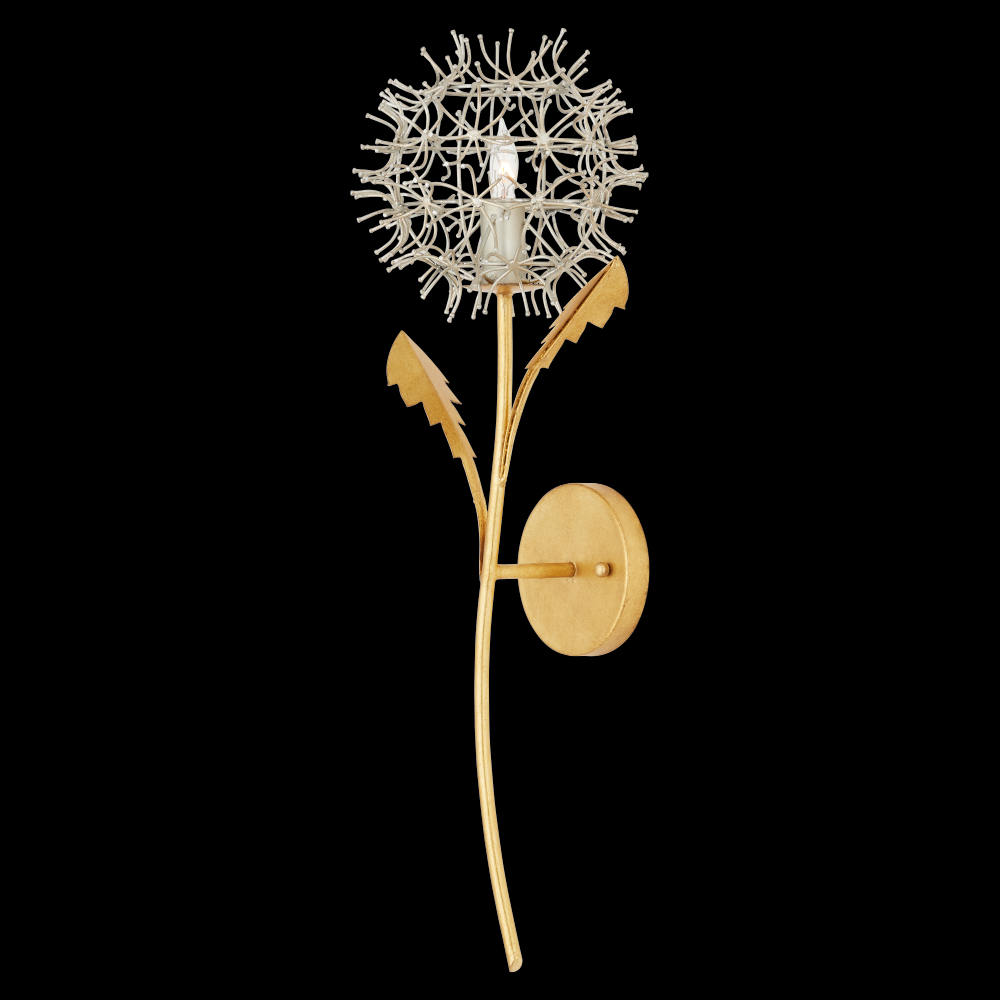 Dandelion Silver & Gold Wall Sconce