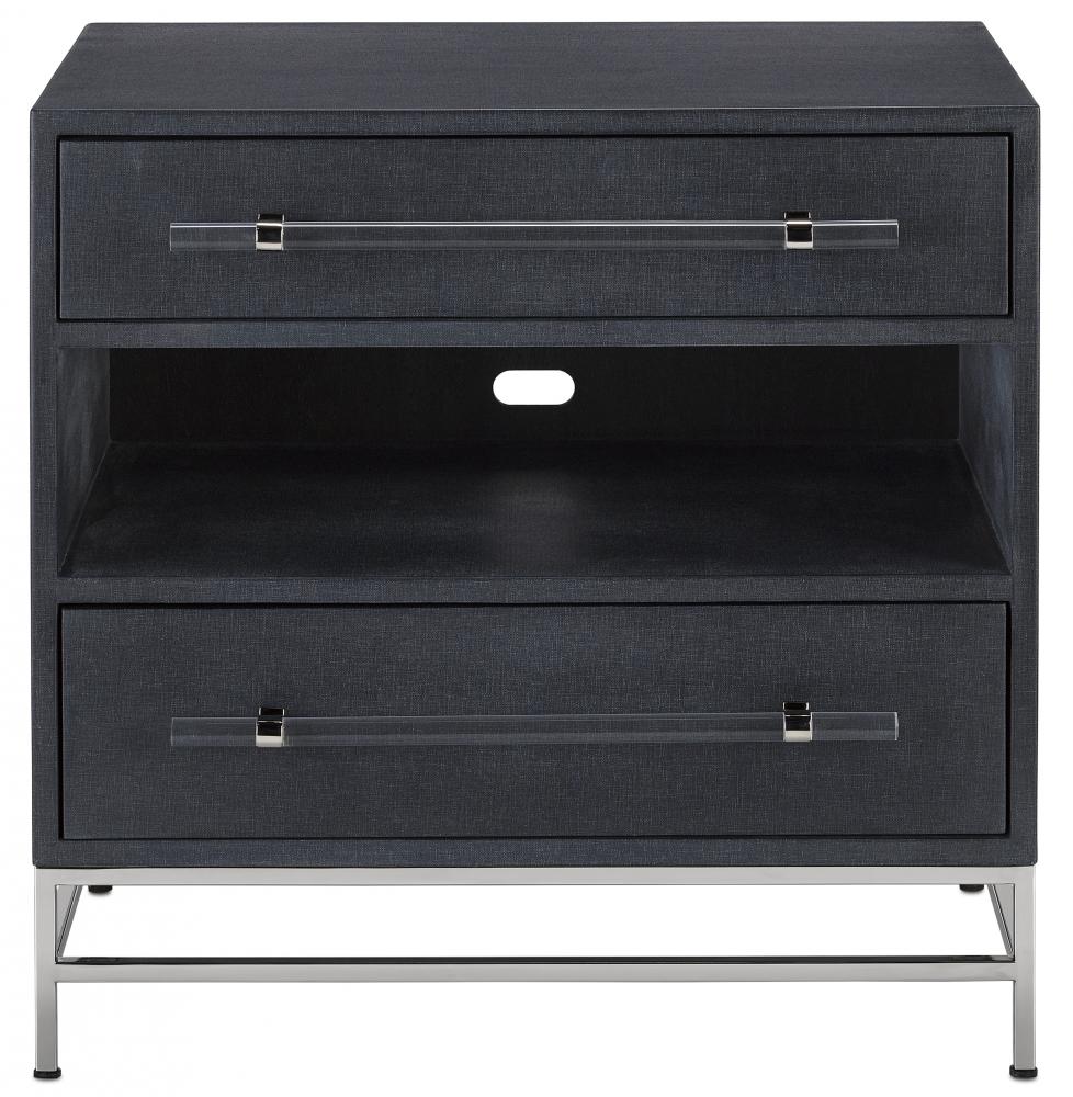 Marcel Navy Nightstand