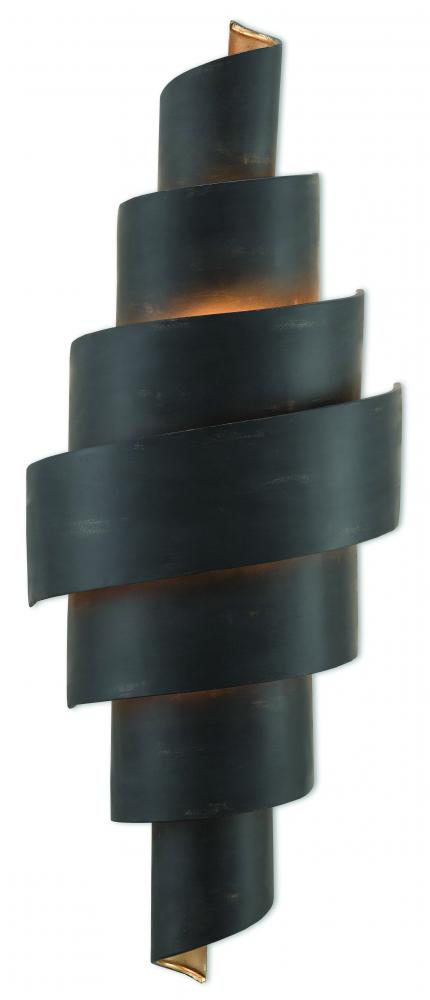 Chiffonade Black Wall Sconce