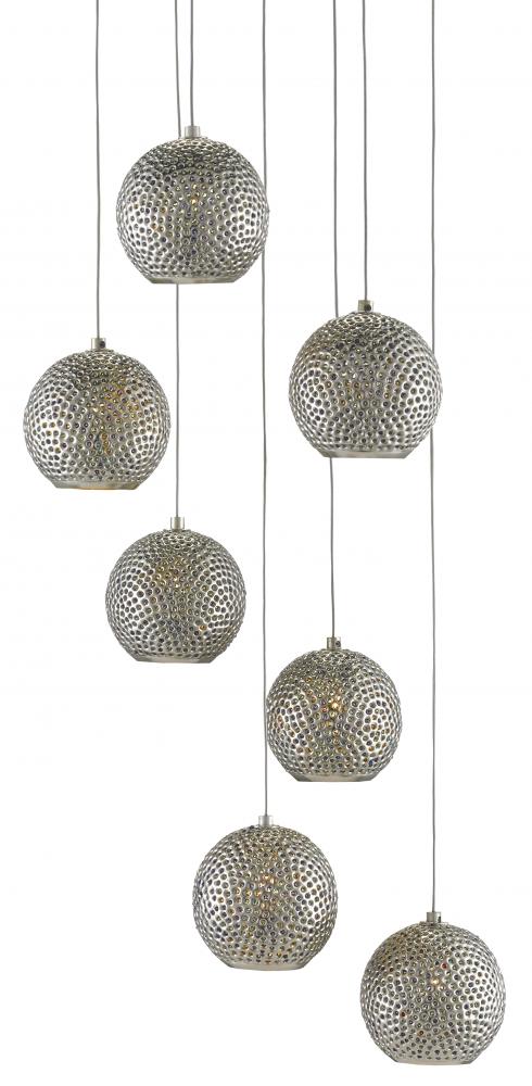 Giro 7-Light Round Multi-Drop Pendant