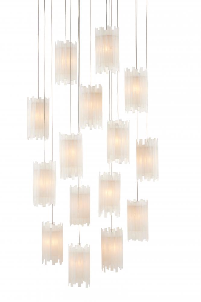 Escenia 15-Light Round Multi-Drop Pendant