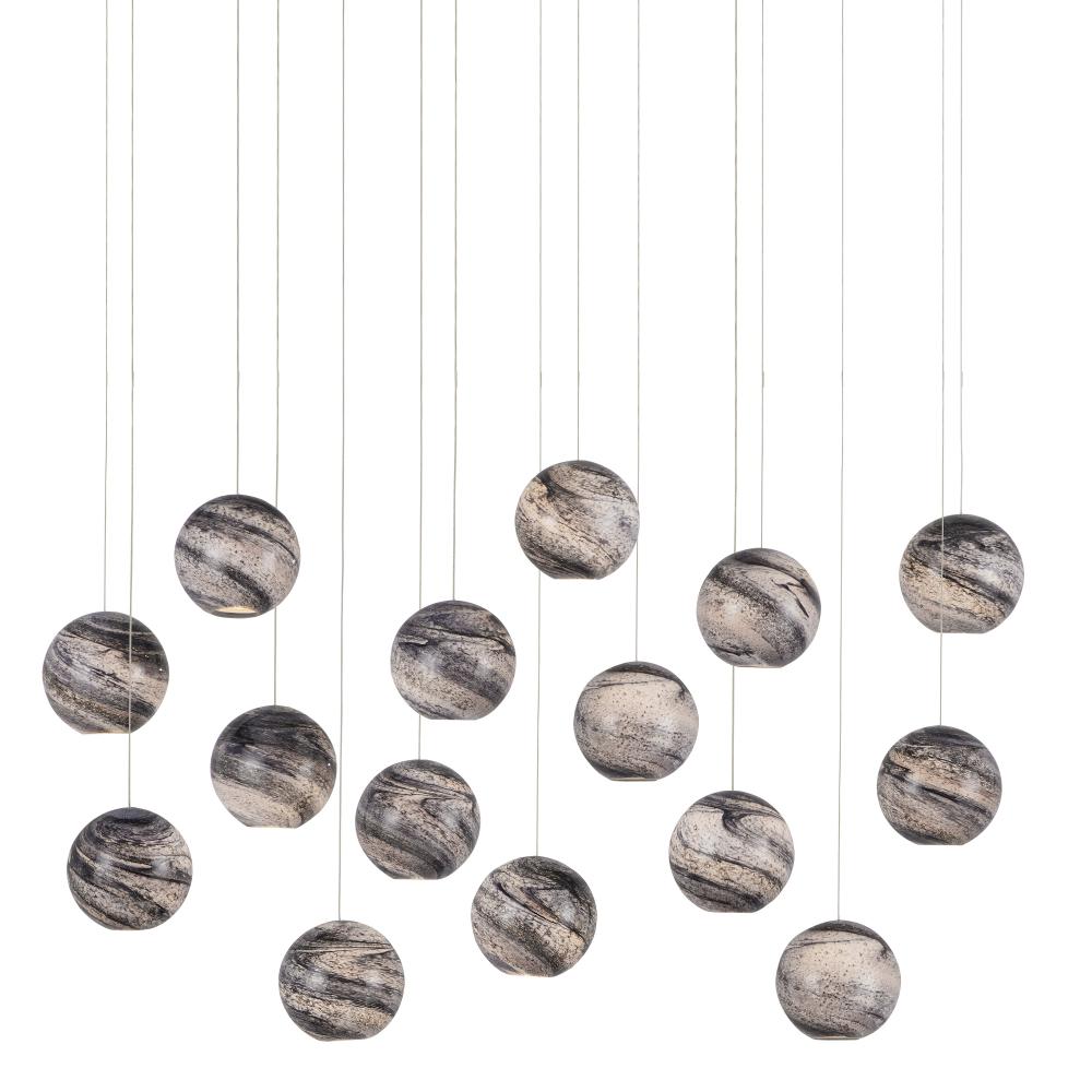 Palatino 15-Light Linear Multi-Drop Pendant