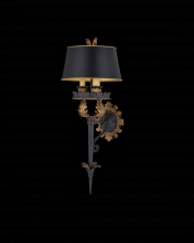  5412 - The Duke Gold Wall Sconce, Bla