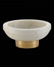  1200-0169 - Valor Small White Marble Bowl