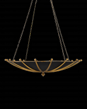  9000-0319 - Fontaine Black & Gold Chandelier