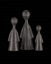  1200-0644 - Ganav Bronze Figure Set of 3