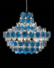  9000-0723 - Galahad Large Blue Chandelier