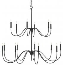 Currey 9000-0654 - Tirrell Medium Black Chandelier