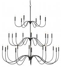 Currey 9000-0655 - Tirrell Large Black Chandelier