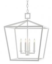 Currey 9000-0824 - Denison White Medium Lantern