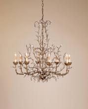 Currey 9884 - Crystal Bud Large Gold Chandelier