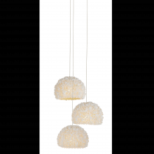 Currey 9000-1178 - Virtu 3-Light Round Multi-Drop Pendant