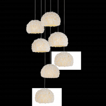 Currey 9000-1179 - Virtu 7-Light Round Multi-Drop Pendant