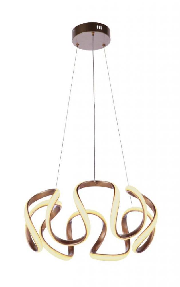 Pulse Dimmable LED Pendant in Chapagne Brass