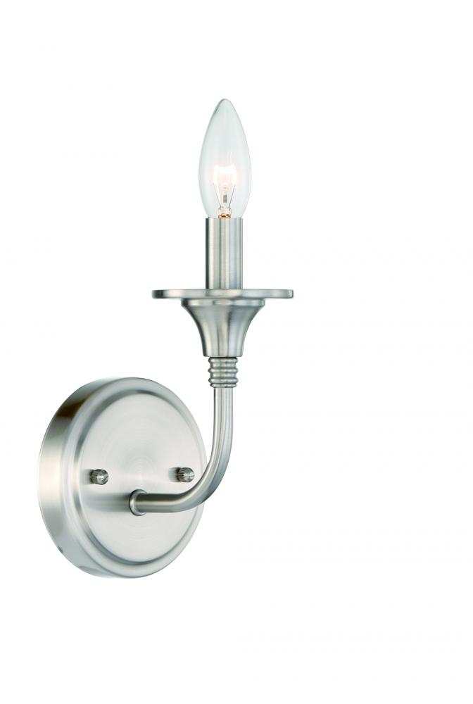 Jolenne 1 Light Wall Sconce in Brushed Polished Nickel