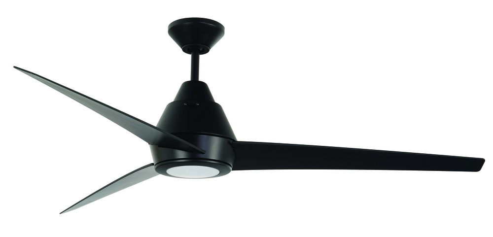 56" Acadian Indoor/Outdoor (Wet) in Flat Black w/ Flat Black Blades