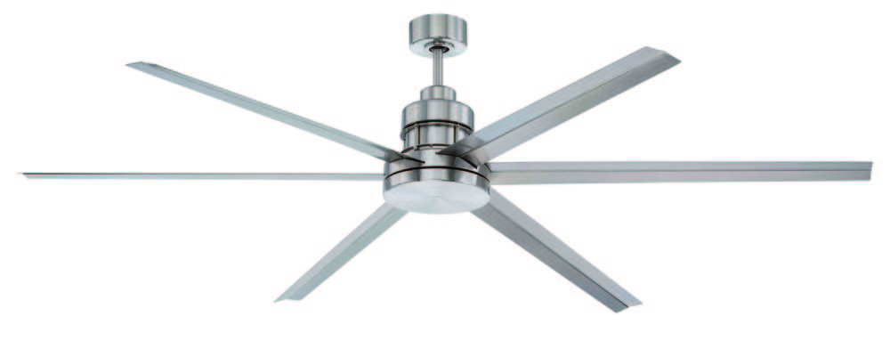 72" Mondo in Brushed Polished Nickel w/ Brushed Polished Nickel Blades