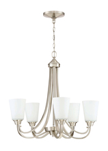  41925-BNK - Grace 5 Light Chandelier in Brushed Polished Nickel