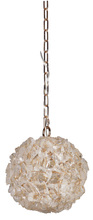  48490-GLD - Roxx 1 Light Medium Pendant in Gilded w/Quartz Crystals