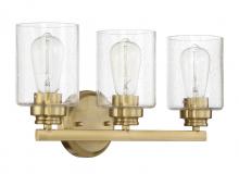  50503-SB - Bolden 3 Light Vanity in Satin Brass