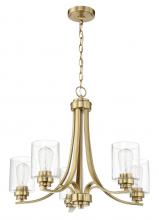  50525-SB - Bolden 5 Light Chandelier in Satin Brass