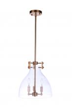  55893-SB - Chardonnay 3 Light Pendant in Satin Brass