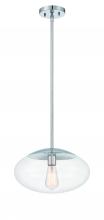 Craftmade 56894-CH - Gaze 1 Light 14" Pendant in Chrome