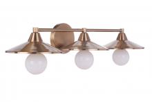 Craftmade 12529SB3 - Isaac 3 Light Vanity in Satin Brass