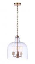  P975SB3 - Jackson 3 Light Pendant, Satin Brass