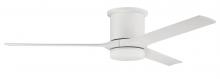  BRK60W3 - 60" Burke Indoor/Outdoor (Damp) in White w/ White Blades